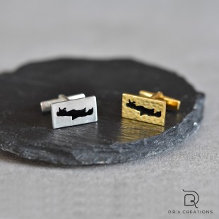 Μανικετόκουμπα "Crete" in enamel