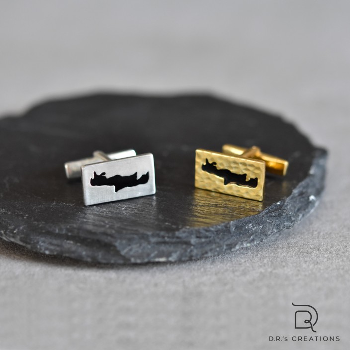 Μανικετόκουμπα "Crete" in enamel