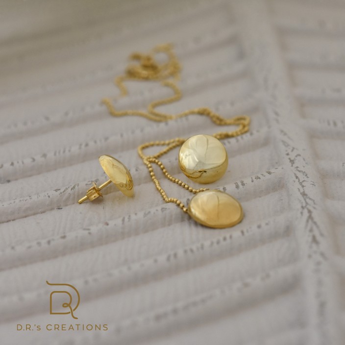 Χρυσά σκουλαρίκια drops of elegance