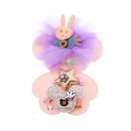 Παιδικό σετ κλιπ μαλλιών Bunny