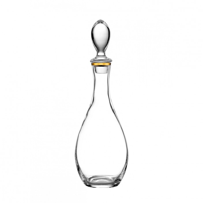Κρυστάλλινη καράφα κρασιού Classic slim gold