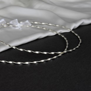 "Waves" επάργυρα στέφανα γάμου 3mm 