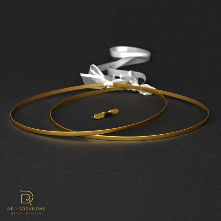 "Simplicity" ασημένια στέφανα γάμου - ματ