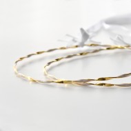 "Waves in enamel" επάργυρα στέφανα γάμου - 3mm