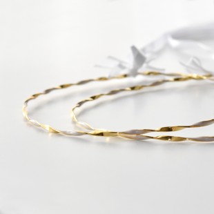 "Waves in enamel" επάργυρα στέφανα γάμου - 3mm