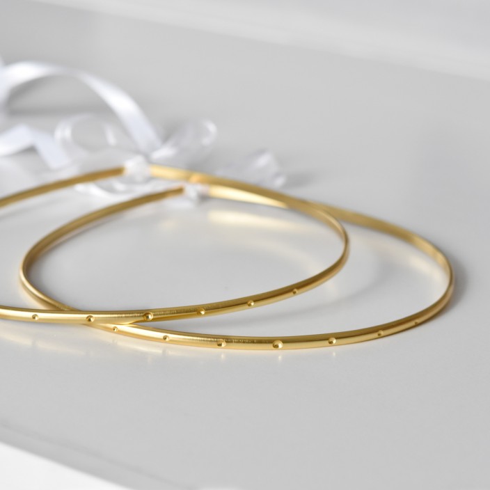 "Marry me - dots" επάργυρα στέφανα γάμου 