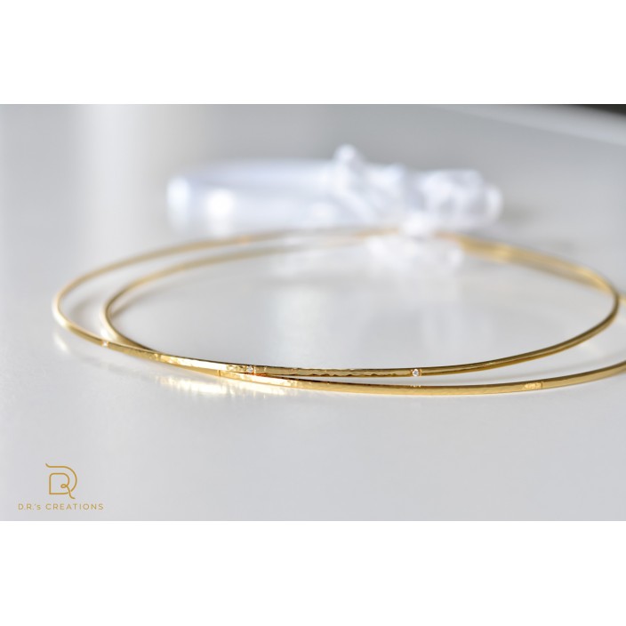 "Minimal Elegance" ασημένια στέφανα γάμου  με σφυρήλατες λεπτομέρειες