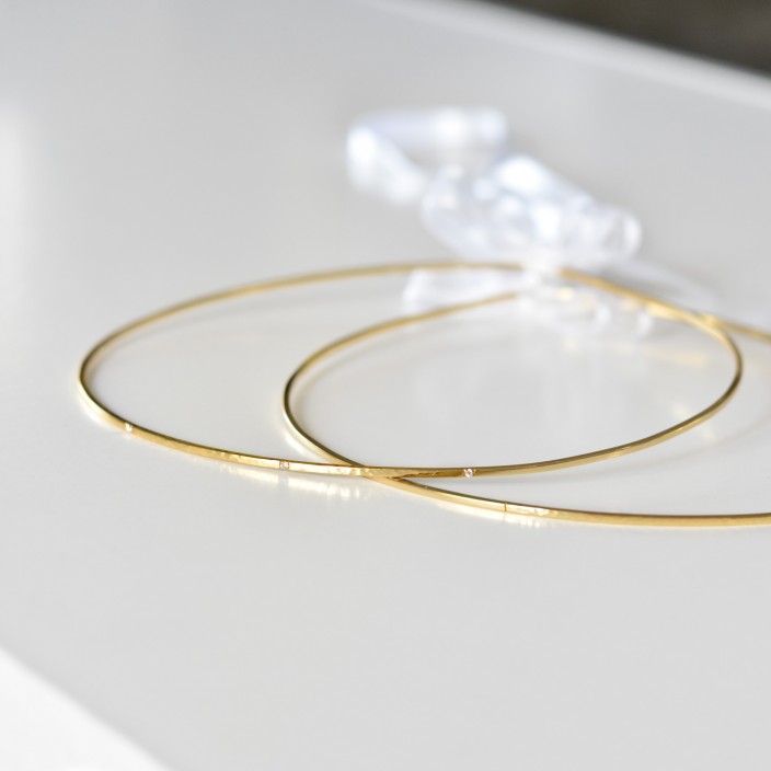"Minimal Elegance" ασημένια στέφανα γάμου  με σφυρήλατες λεπτομέρειες